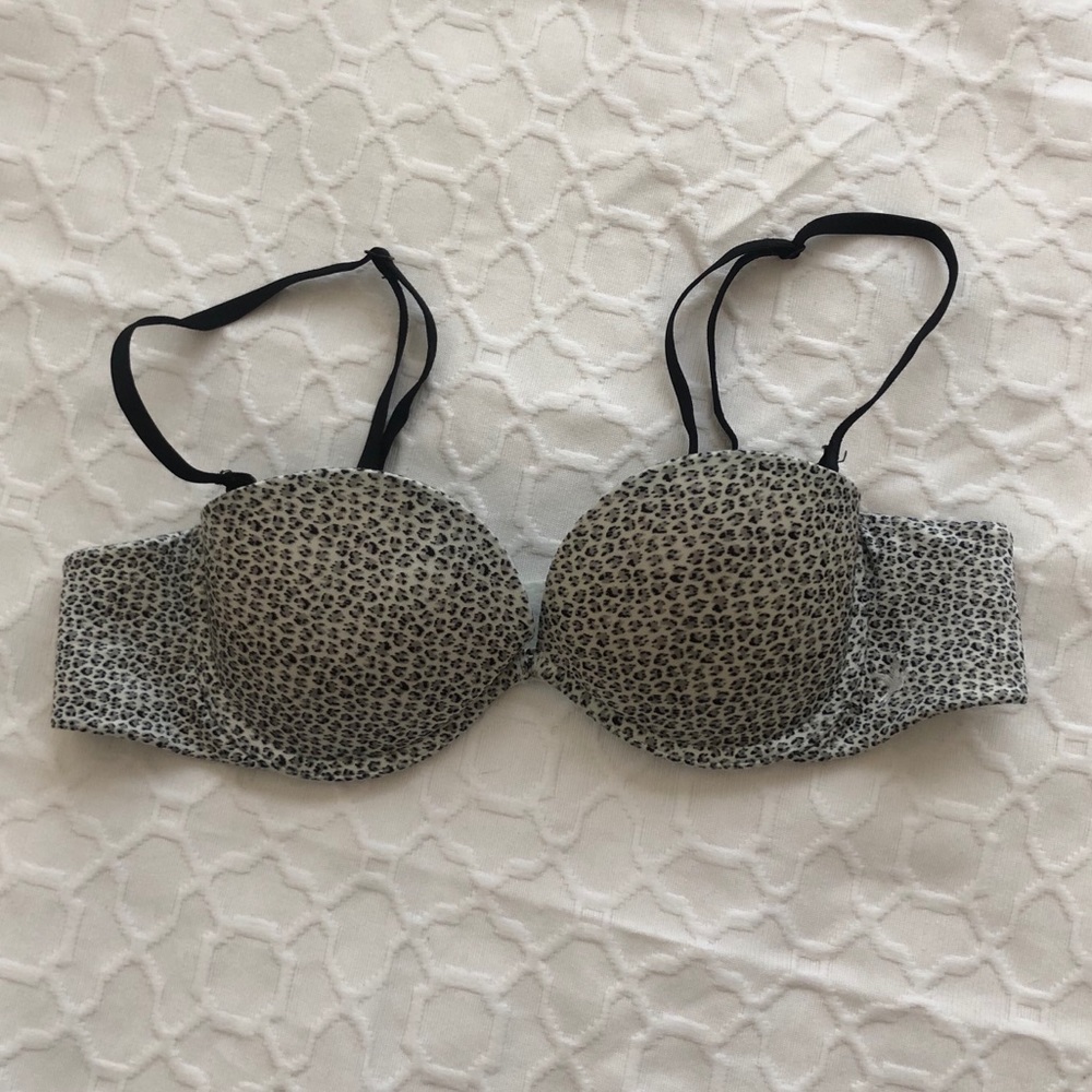 Aerie Leopard Print Push Up Bra